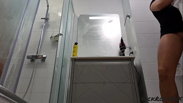 Deep Double Penetration in gymnast Lara Frost ! Anal sex in the toilet