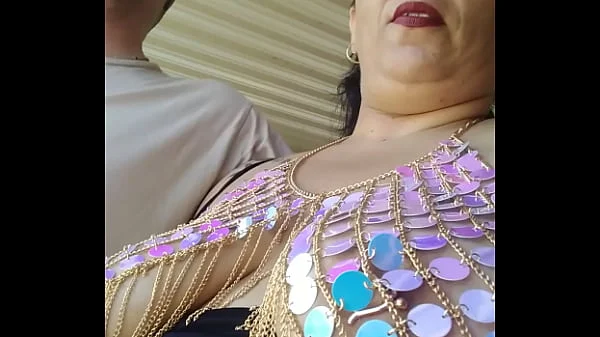 My wife is a sexy exhibitionist, i love to see her flashing her big pierced tits.