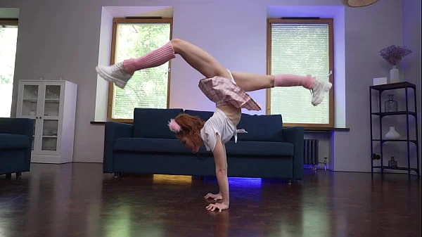 First PISS / First DPP with a flexible teen babe !