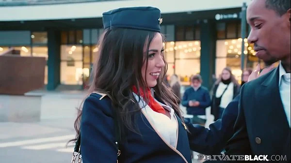 PrivateBlack - Flight Attendant Anastasia Brokelyn Is Fucked