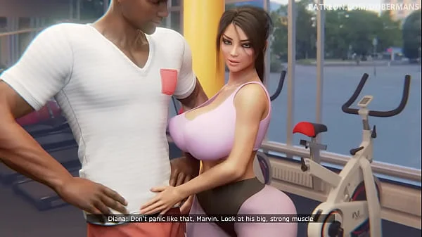 3D animation instructora de gym follando por el culo