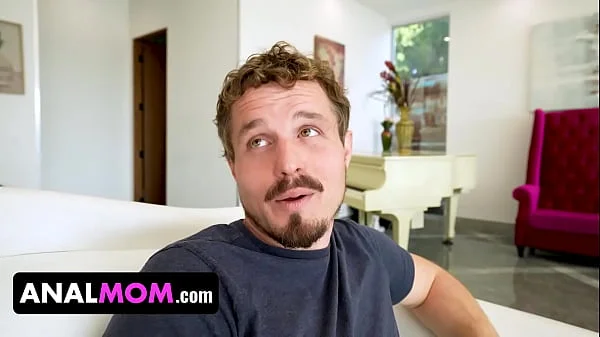 Stepson Takes His Stepmom To His Room, Pulls Out His Cock, And Slowly Pushes It Inside Her Asshole