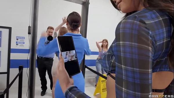 Soaked-Panty Slutting in the Security Line - Scarlett Alexis / Brazzers  / stream full from www.zzfull.com/trevel