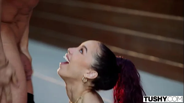 TUSHY Petite anal-queen Alexis is hungry for her trainer