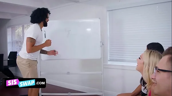 Swap - Marvelous Teen Girlfriends Swap Their Nerdy Looking Stepbros And Swallow Their Cum