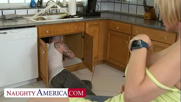 Busty Blonde Casca Akashova Is Real Horny For The Hired Handyman