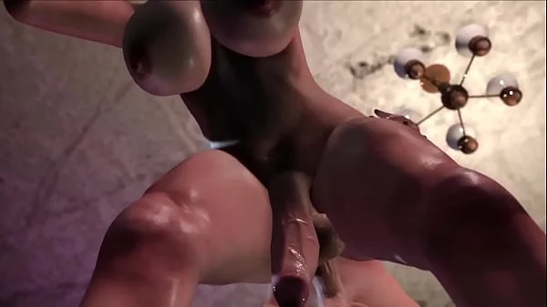 The guy just wanted to fix the TV.. but the horny futa mommy offered him her dick. Hot futanari animated sex