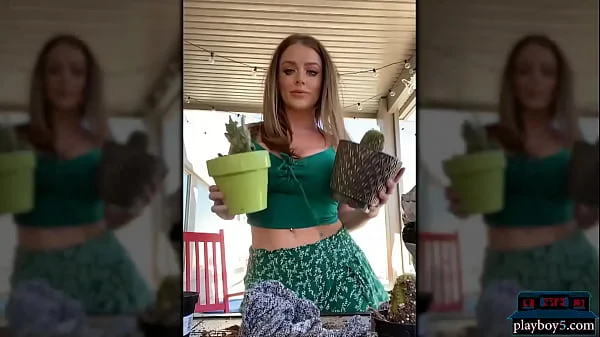 Huge boobs MILF Sophie Dee pool fun at home during the quarantine