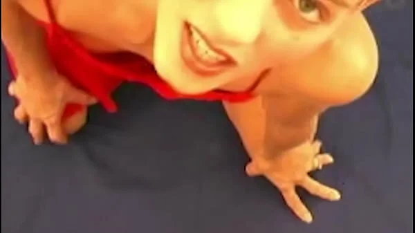 Hot blonde amateur wife Sucking Santa & Gets a HUGE load of cum on my face! Merry Christmas to me!