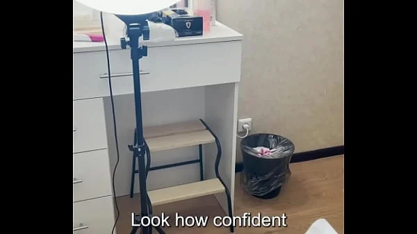 Shaving bikini dick with girlfriend, client powerfully ejaculated