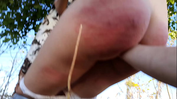 Tied to a tree and whipped