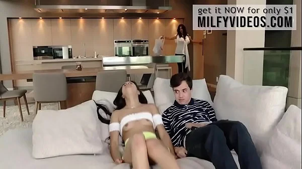 Stepmom, Stepson and Threesome