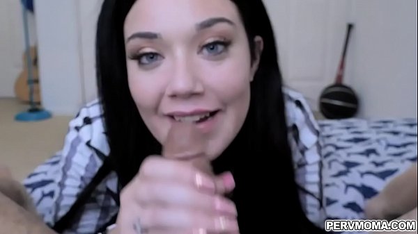 My hot stepmom makes my cock hard as rock and gave me a head