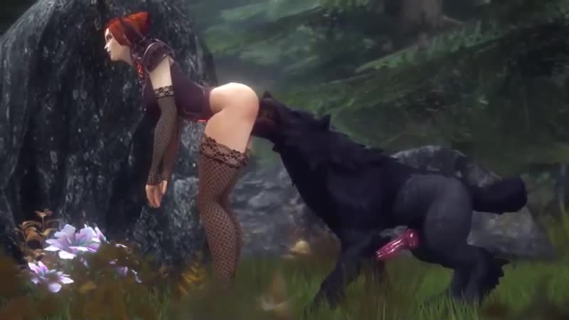 3d animation (the girl was captured by a pack of cable wolves) # 209 hd full